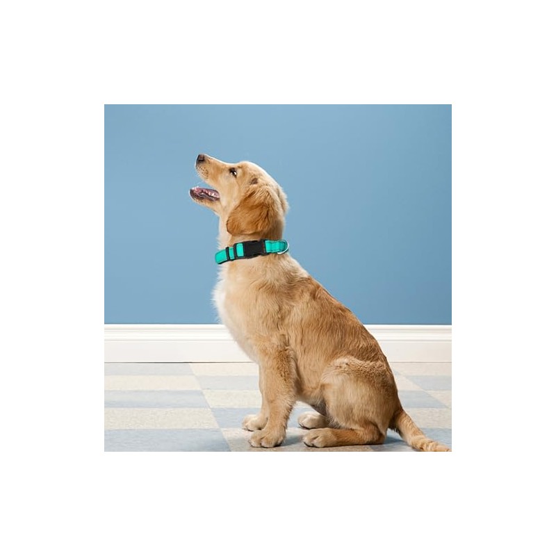 Collar reflectante para perro y gato, ajustable de neopreno suave