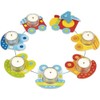 goki 60727 Birthday Train with Tea Lights, Colourful, 72 cm