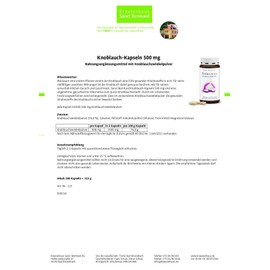 Garlic Capsules, 500 mg