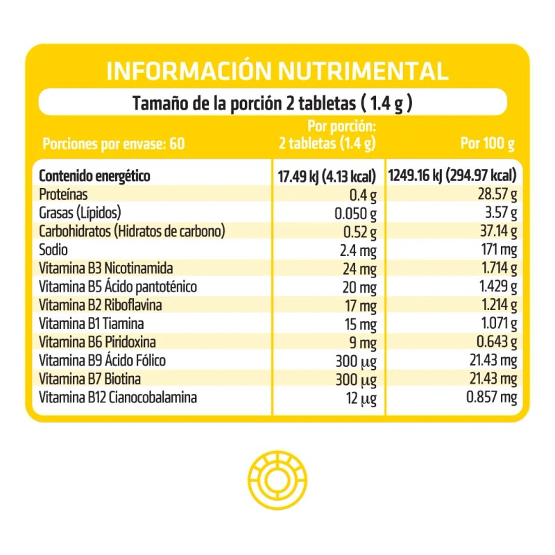 Suplemento Complejo B Healthaddiction B Complex 60 Tabletas