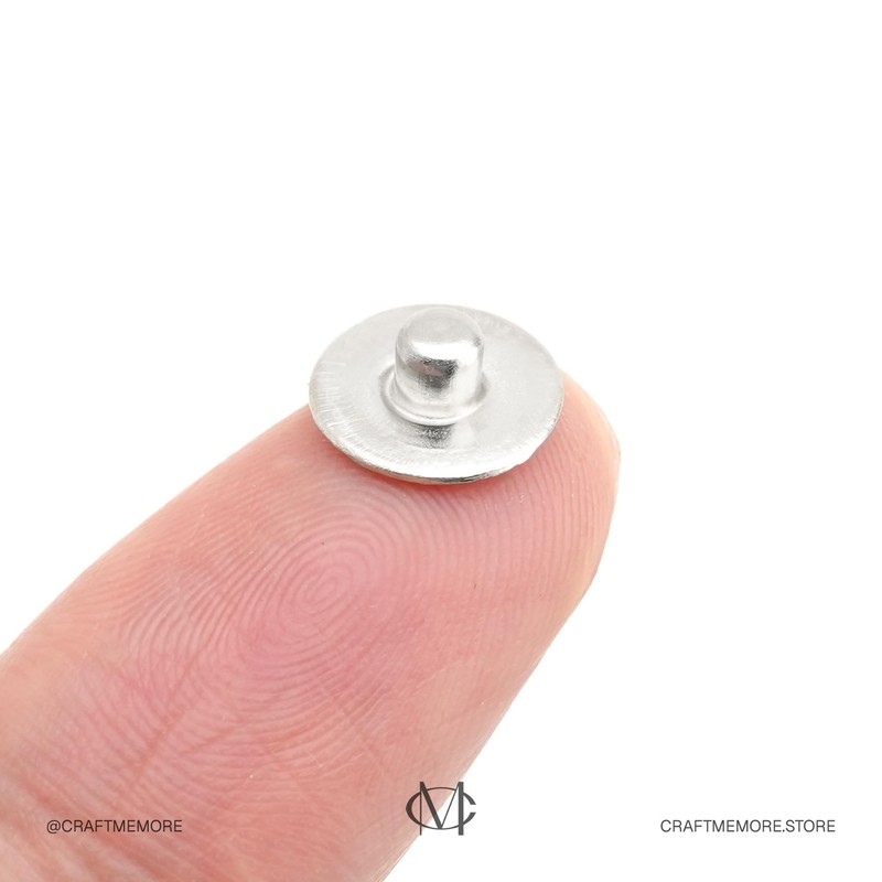 CRAFTMEMORE Solid Brass Jean Rivets, 3/8 Inch, 50 Sets, Washable