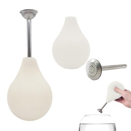 URROMA White Sprinkler Ball Shower, 1 Piece Ball Shower Sprinkler for Wet Felt Sprinkler Felt Equipment Wet Felting Tools Water Wet Felting Water Sprinkler Accessories