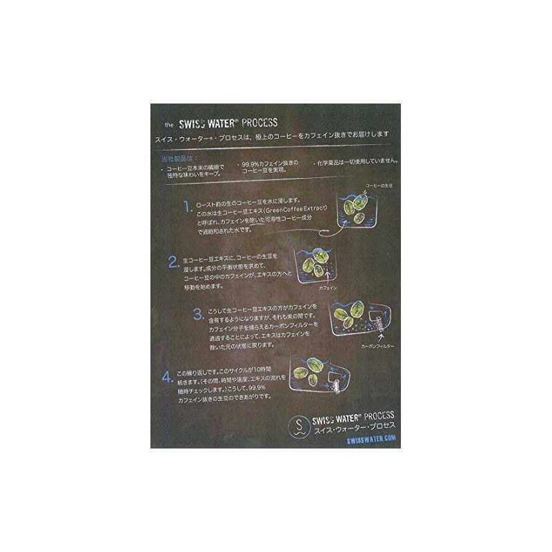 Cuts over 97% raw beans! Caffeinated Coffee (Colombia) 17.6 oz