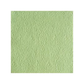 Ambiente - Cocktail Napkins - Elegance - Embossed - 25 x 25 cm - Pack of 15 (Pale Green - 7907)
