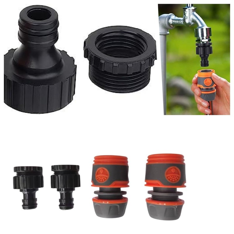 Garden Hose Quick Connector Set, for Begin and End of