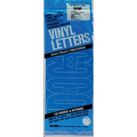 Duro Decal Permanent Adhesive Vinyl Letters & Numbers: 6" Gothic Blue