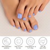 DUKASOU Semi Cured Gel Pedicure Strips, 32 Solid Color Gel