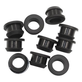 1/2 Inch Drill Hole, 3/8 Inch ID Silicone Rubber Top Hat Grommets for Wiring Automotive Firewall Hole Plug Wire Cable Protector Gasket Seal Ring for Tubing in Hydroponic, Irrigation Systems, 10 pcs
