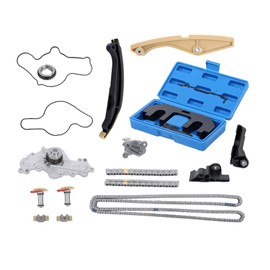 GXYWADY Timing Chain Kit with Water Pump and Camshaft Holding Tool with Timing Alignment Holder Tool Kit Replacement for Edge Explorer Mustang F-150 2011-2019 Replacement for BL3Z-6268-A 303-1248