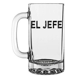 Printed 16oz Beer Mug - El Jefe/The Boss - Boss Day Gift, Manager Director Grit