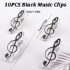 WANDIC Sheet Music Clips, Pack of 10 Plastic Music Stands