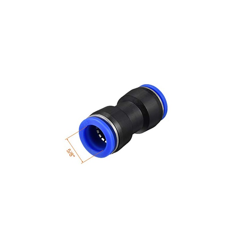 sourcing map Plastic Straight Union Push to Connect Tube Fitting