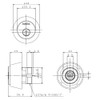 Kaba-Ace Replacement Cylinder 3238 Gold Color (For MIWA LD, BH)