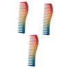 DOITOOL 3pcs Wide Tooth Hair Styling Comb for Men Abs