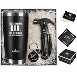 KINBATA Birthday Gifts For Dad-Fathers Best Day Gift for Dad Ever Gifts for Men from Daughter Son Wife Personalized Present for Him PaPa Multitool