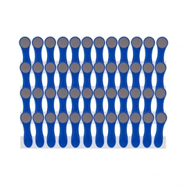 48 Clothes Pegs Laundry Clips with Spiral Springs Made of Stainless Steel Soft Grip Soft Grip Soft Touch Blue Grey