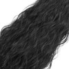 TESS Ponytail Extensions, 80 cm, Natural Black, Corn Wave Braid