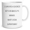 Funny Novelty Mugs Survived A Divorce Gift Present Joke Quote