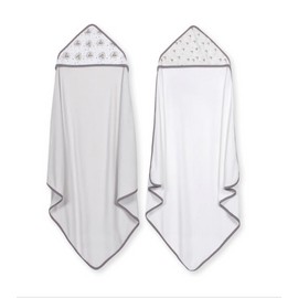 Gerber Counting Sheep Set of 2 Hooded Towels Baby Boy or Girl  NWT Gerber Just Born