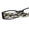 Calabria EB Thick Eye Rectangular Reading Glasses +0.75 Gloss Black