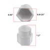 A.A 10 Pack - 13/16" White Nylon Lug Nut Cover