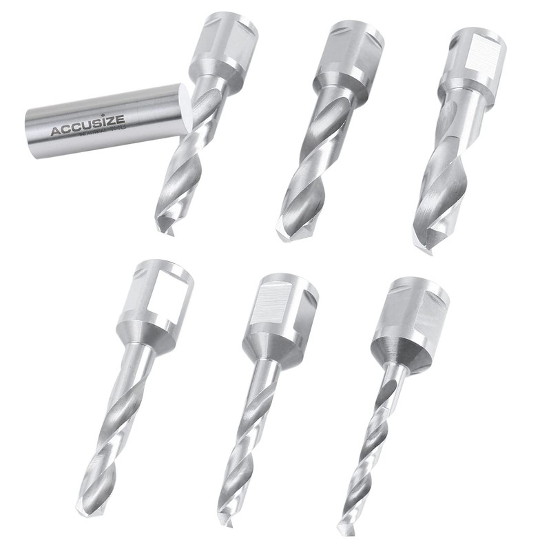 Accusize Industrial Tools 6pcs/Set H.S.S. Fully Ground Drill Sets with
