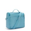 Kipling New Kichirou Metallic Lunch Bag Aqua Tides Metallic