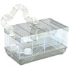 PawHut Hamster Cage, 2 Levels Gerbil Cage, Small Animal Cage