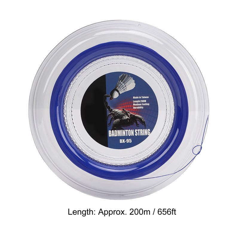 POWERTI Badminton Racquet String High Elasticity Wear Resistant Resin Fibre
