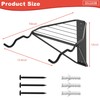 WALMANN Wall Mount Horizontal Bike Rack, Foldable Bicycle Storage, 4