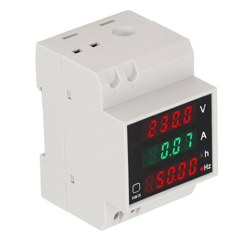 Digital Single Phase Energy Meter Tester Electricity Usage Monitor Ampermeter