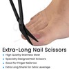 Toenail Scissors Extra Long, 19 cm, Stainless Steel with Micro