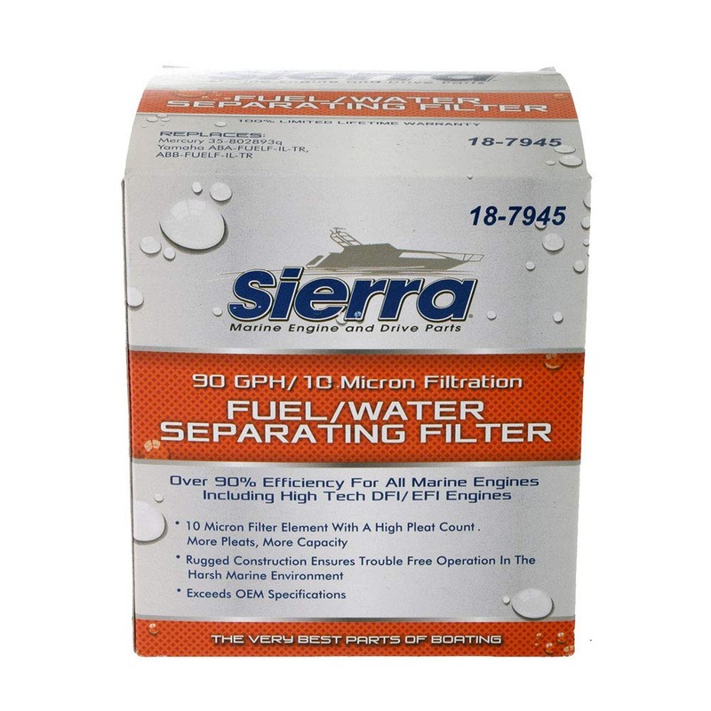 New Sierra 18-7945 Fuel Water Separator Filter 4 Pack SIE