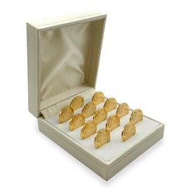 EHV Arras de Boda Matrimoniales Con Baño de Oro de 24k con Estuche, Wedding Unity Coins (Centenario)
