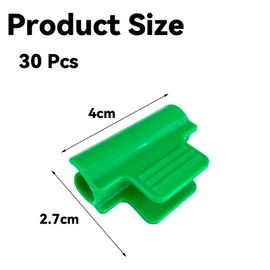 30 Pcs Greenhouse Clamps, Frame Shading Net Clip, Greenhouse Film Clamps, Plant Clips, Film Row Cover Netting Tunnel Hoop Clip, Film Row Cover Shelter Frame, for Season Plant Extension Support (11mm)
