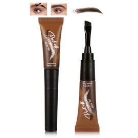 Chocolate Peel Off Eyebrow Tint Gel, Tattoo Eyebrow Gel Easy Peel Off, Waterproof Long Lasting Brow Stain, Up to 3 Days Transfer-Proof Brow Tinted for Women, Makeup for Natural Fuller&Defined Brows-04