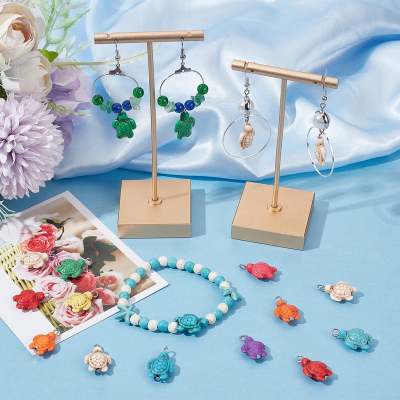 SUNNYCLUE 100 pcs per box sea turtle charm turtle charm