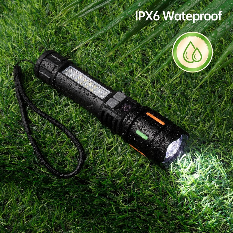 Rechargeable Flashlights High Lumens 2 Pcs, 990,000 Lumens Led Handheld