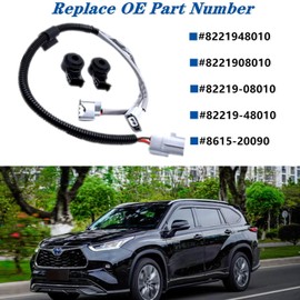 2pcs Knock Sensor with Harness Compatible with Toyota Camry Highlander Sienna ES330,Replace 8221948010 8221908010 82219-08010 82219-48010 8615-20090