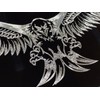 Engraved US American 3D Fierce Eagle Diamond Etched Car Tag