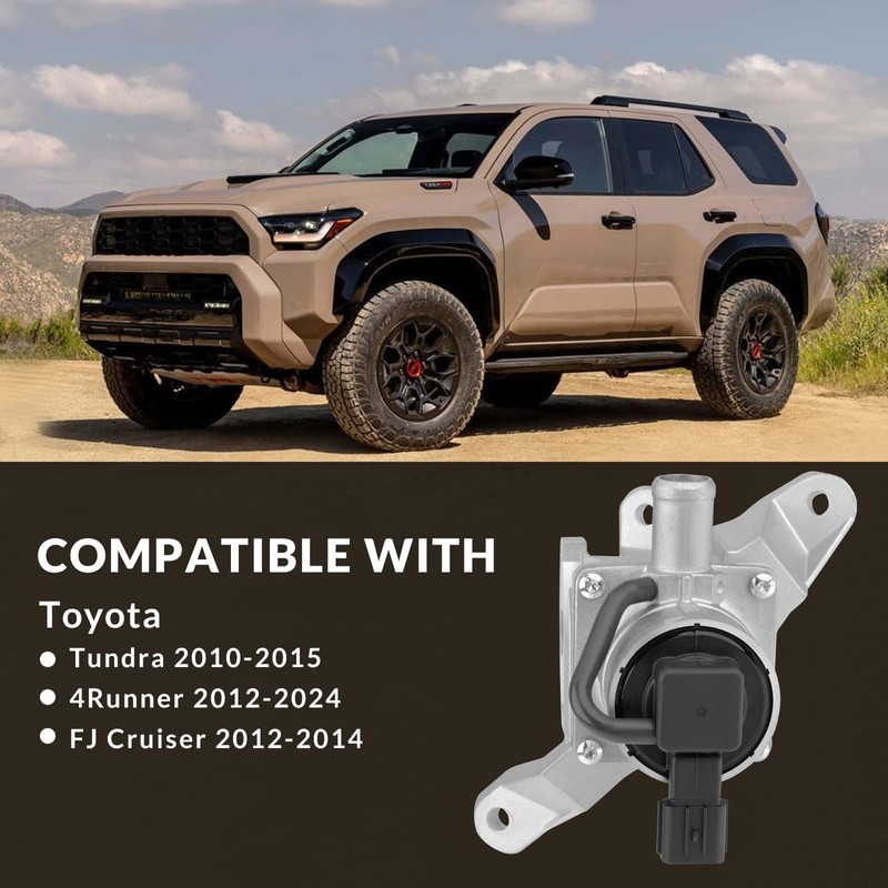 Ricmjend 25702-31013 Left Valve Emission Control NO.2 Compatible with Toyota