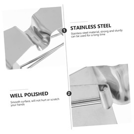 COHEALI 4pcs Canvas Clip Stainless Steel Clips Picture Holders Metal Brackets Wet Canvas Clips Hold Canvas Clip Stainless Steel Painting Frame Clip Artist Art Clamps Painting Clips Metal