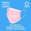 Litepak 125-Pack Disposable Face Mask Premium Comfort Earloops with Dispenser