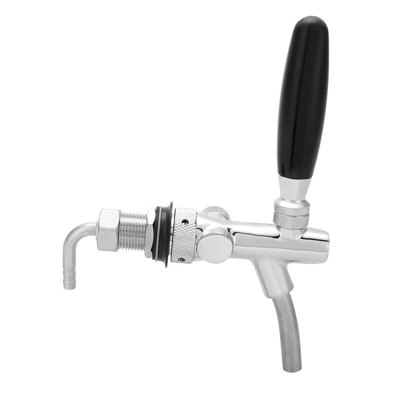 Grifo dispensador de cerveza de acero inoxidable cromado G5/8, grifo