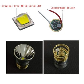 Skysted WF-502B CREE XM-L2 U3 LED Single Mode 1200 Lumen Mini Portable Tactical Handheld Flashlight Torch Lamp With Clip,Support 18650 CR123A 16340 (Blue)