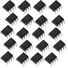 Bridgold 20pcs JRC4558 4558 Low Noise Dual Operational Amplifier,8-DIP.