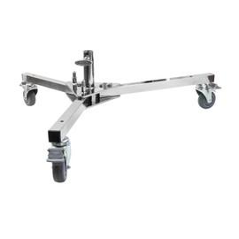 Kupo Mighty Runway Stand Base, Heavy Duty Wheeled Base with Extended Leg, Junior 1-1/8" Receiver for Mobile C-Stand Support, High Load Capacity - Black (KS302312)