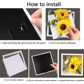 3D Shadow Box, Deep Picture Frame Display Box for Wall and Tabletop Wooden Photo Frame for Flower Medal Memorabilia Tickets Gifts Crafts