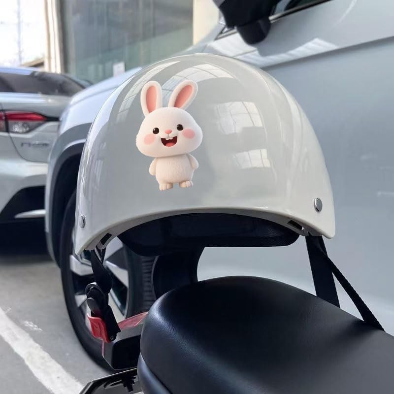 Decorative Cute Bunny Car Window Sticker, 2-Piece Suitable for Decorating
