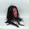 Máscara De Diablo Con Cara Roja De Pelo Largo, Máscaras